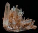 Tangerine Quartz Crystal Cluster - Madagascar #32224-3